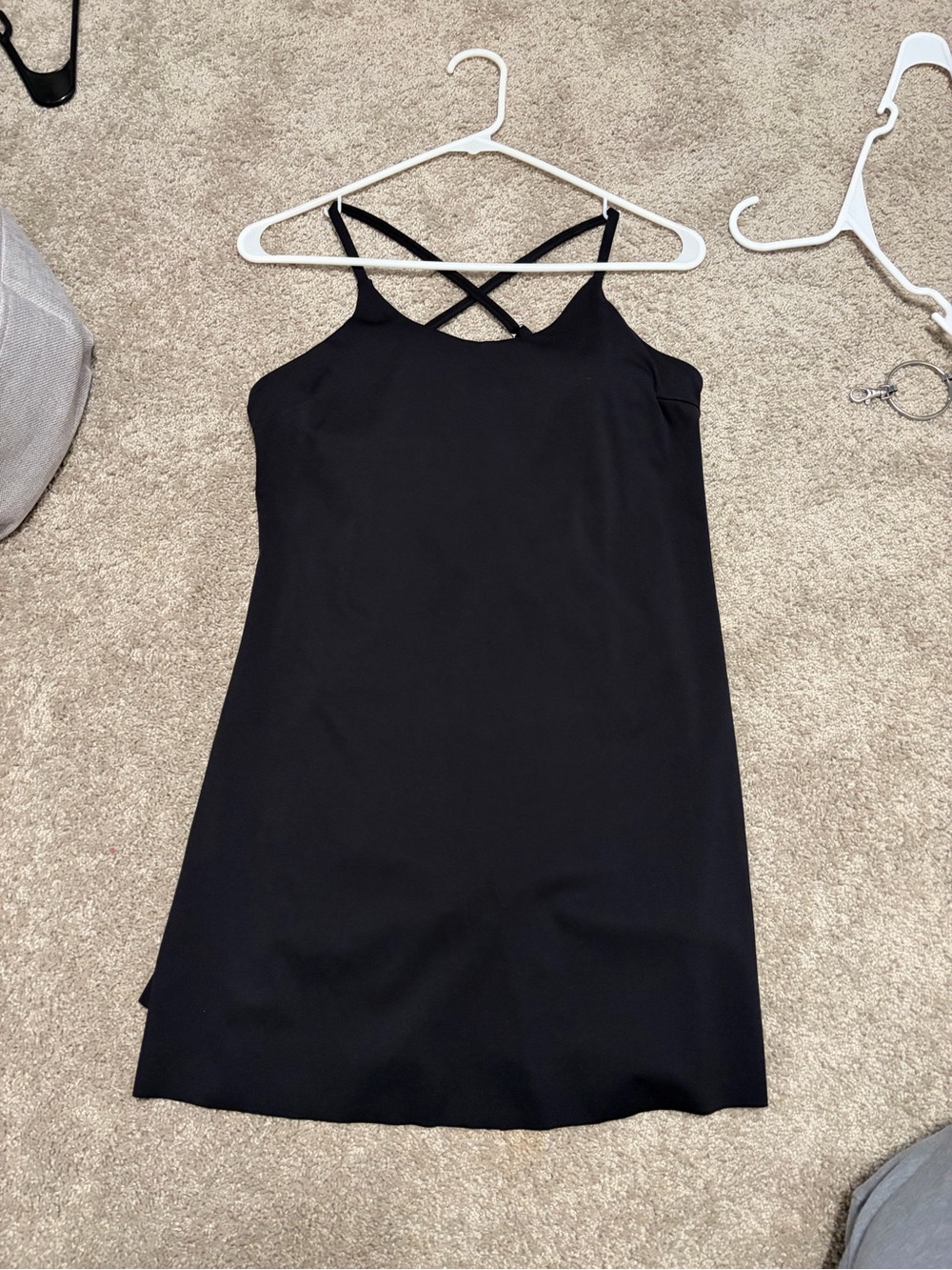 Black Strappy Workoit Dress - Women's Dress
